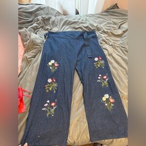 scolar embroidered jeans